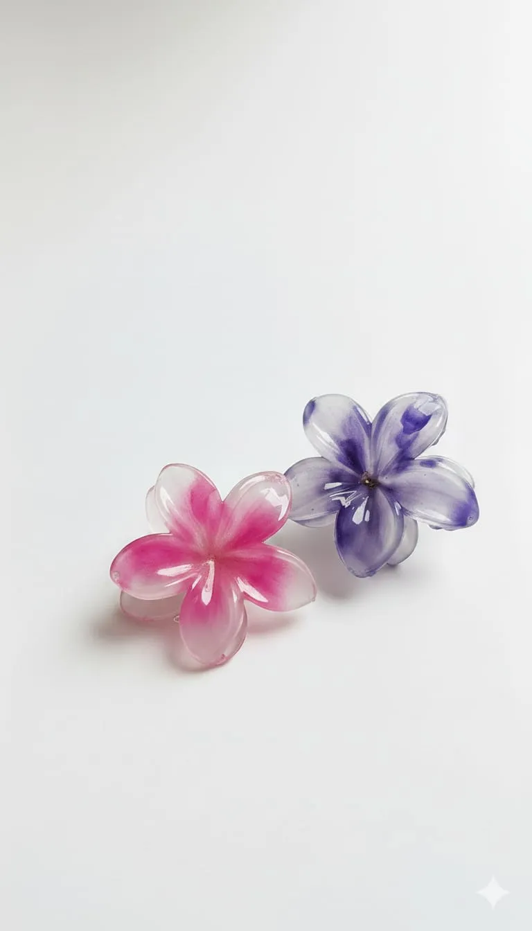 Pair of floral clips