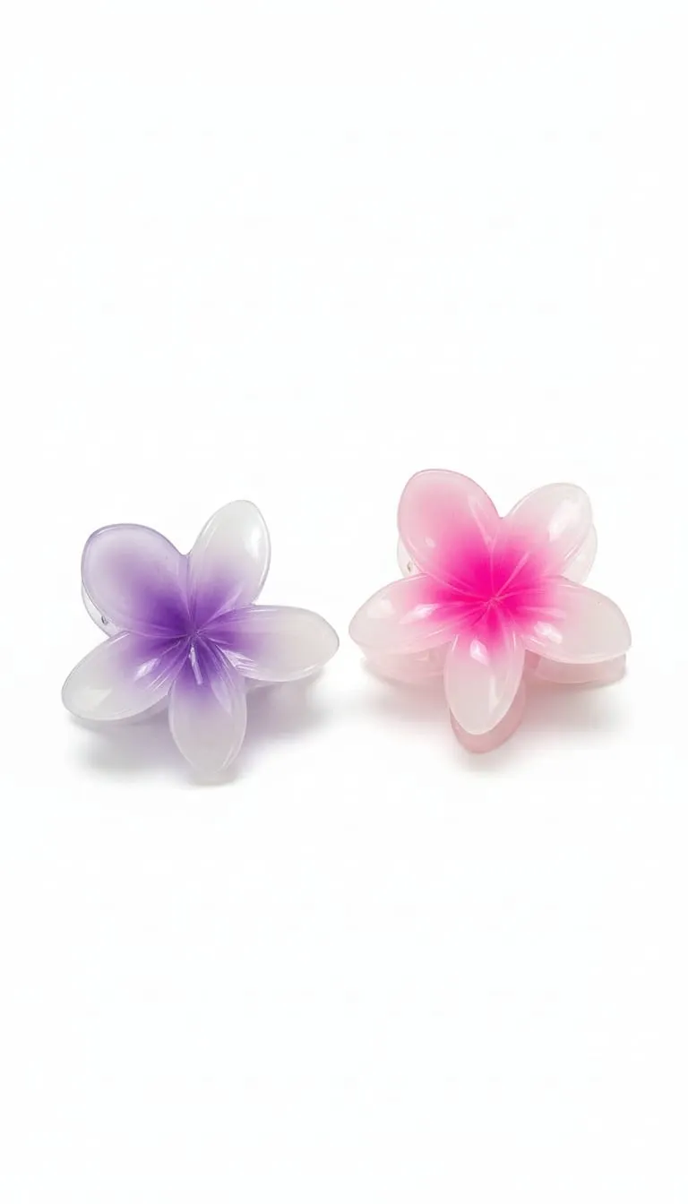 Pair of floral clips